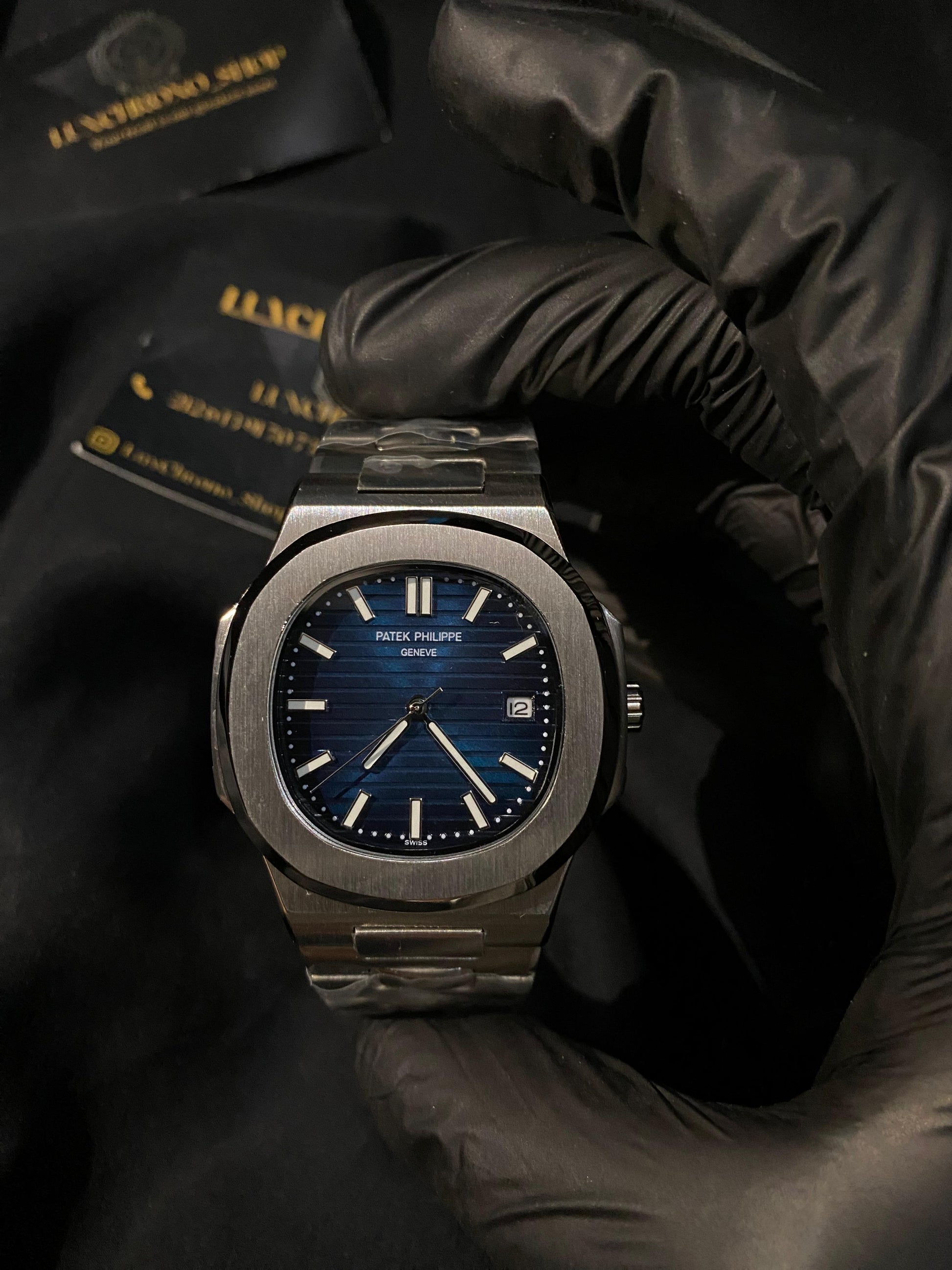 PATEK PHILIPPE NAUTILUS BLUE DIAL