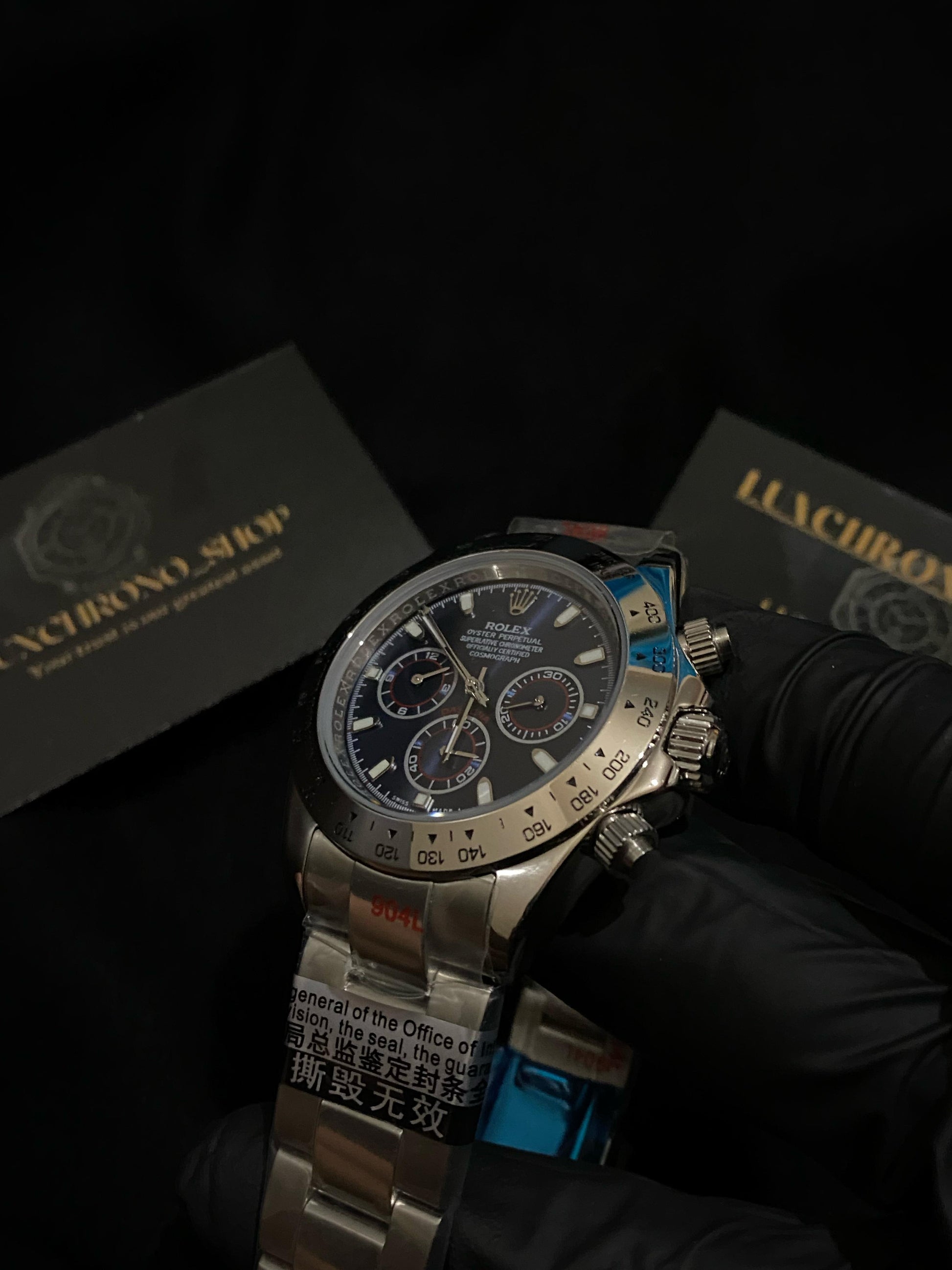 ROLEX DAYTONA WHITE GOLD COSMOGRAPH BLUE DIAL