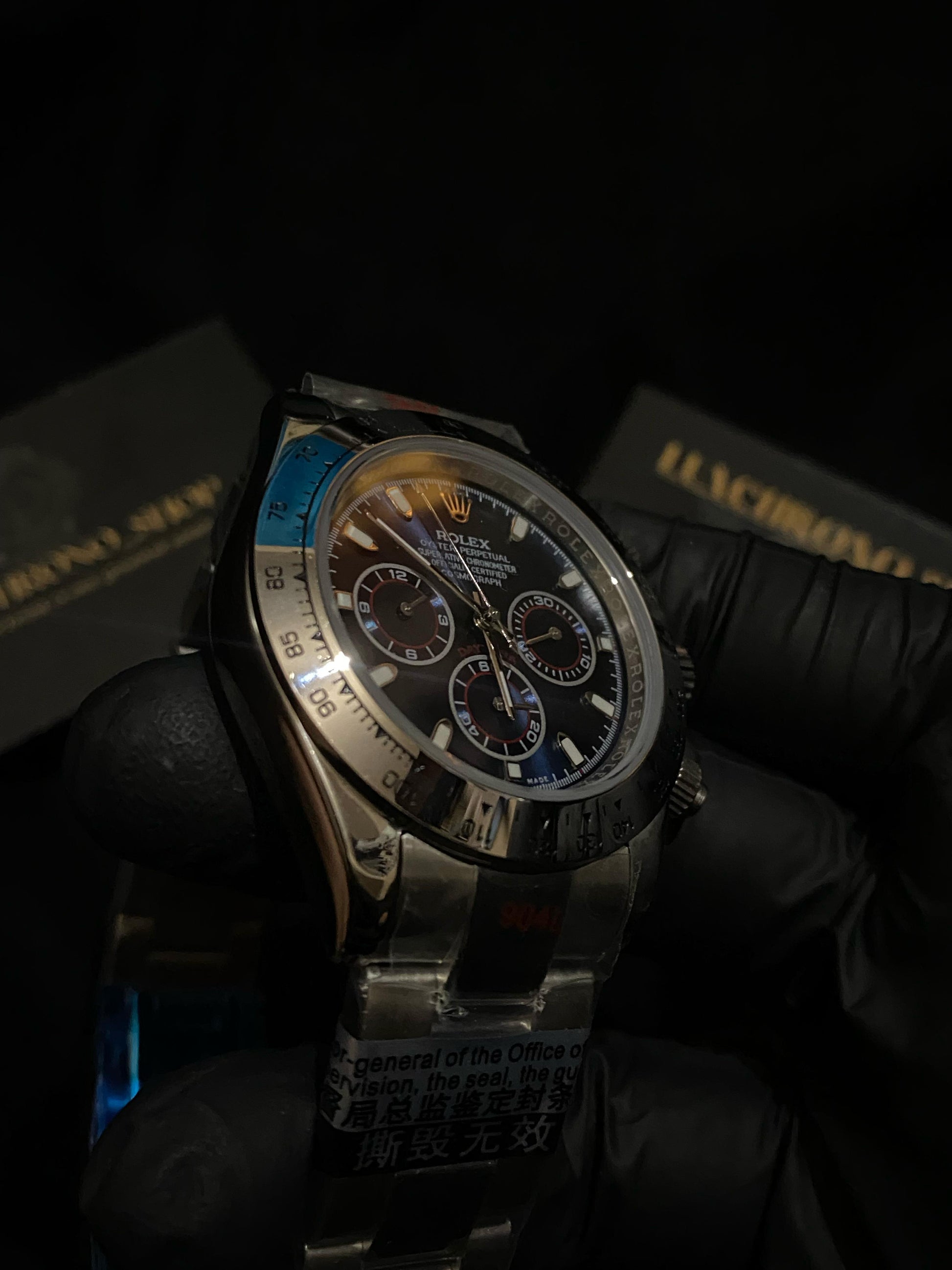 ROLEX DAYTONA WHITE GOLD COSMOGRAPH BLUE DIAL