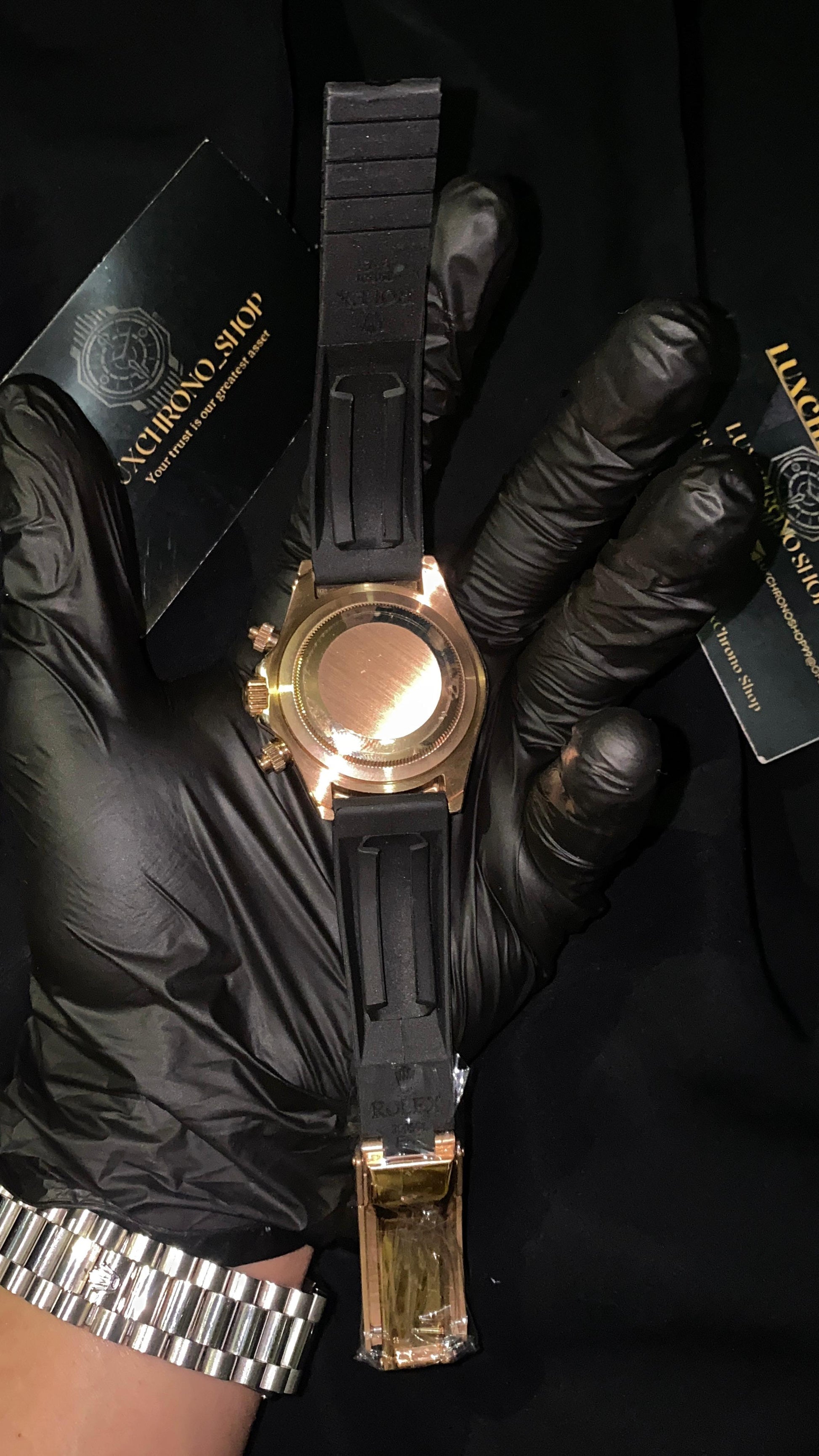ROLEX COSMOGRAPH DAYTONA ROSE GOLD CHOCOLAT DIAL  OYSTERFLEX