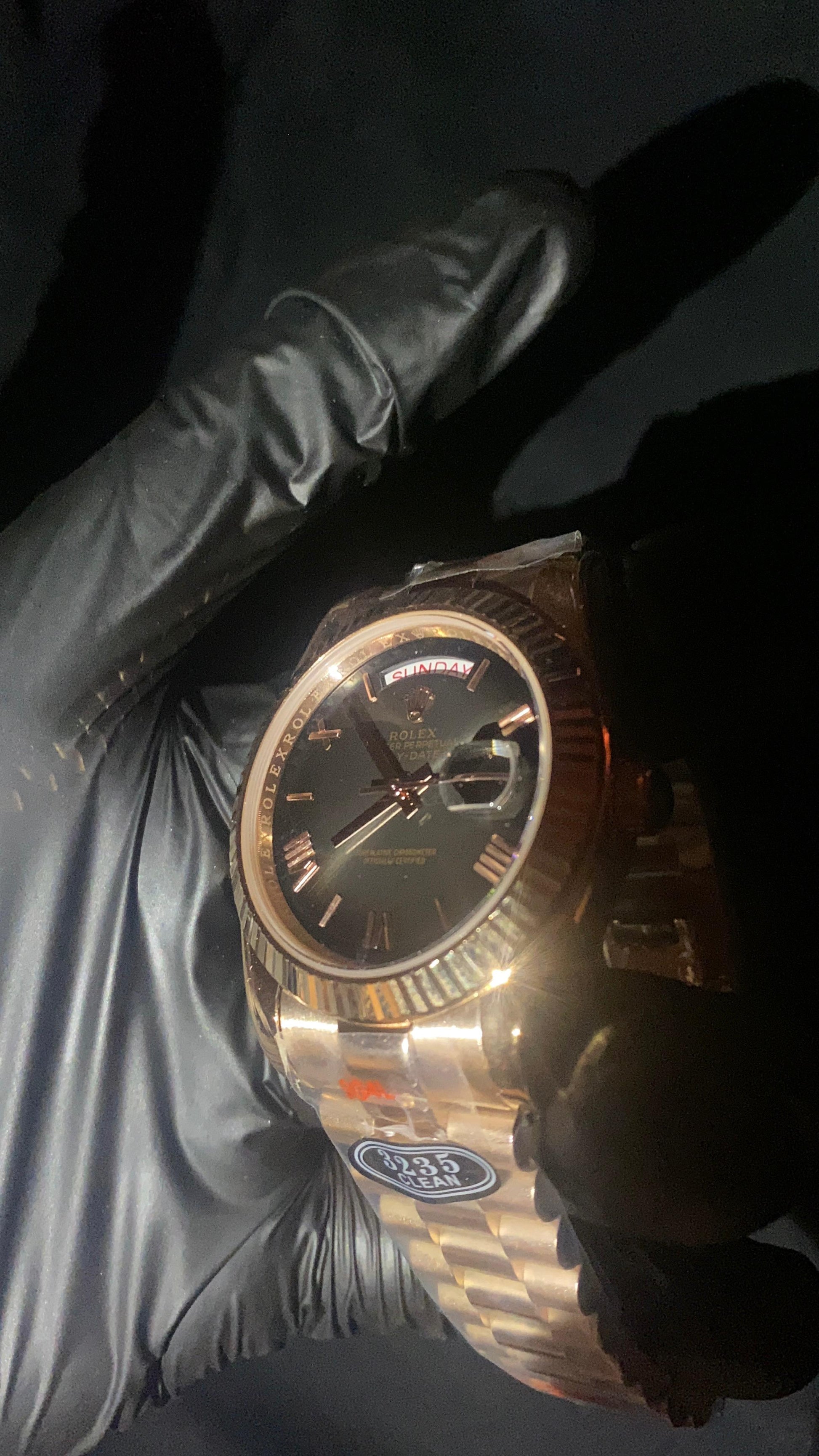 ROLEX DAY DATE BLACK SHADOW