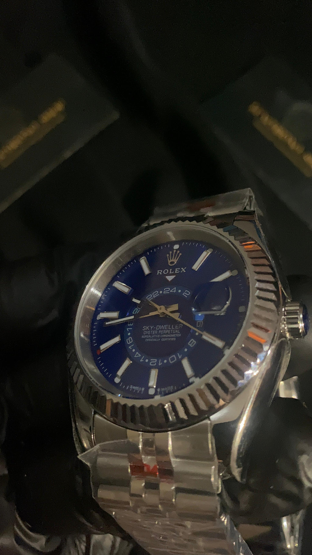 ROLEX SKY-DWELLER BLUE DIAL-STAINLESS STEEL