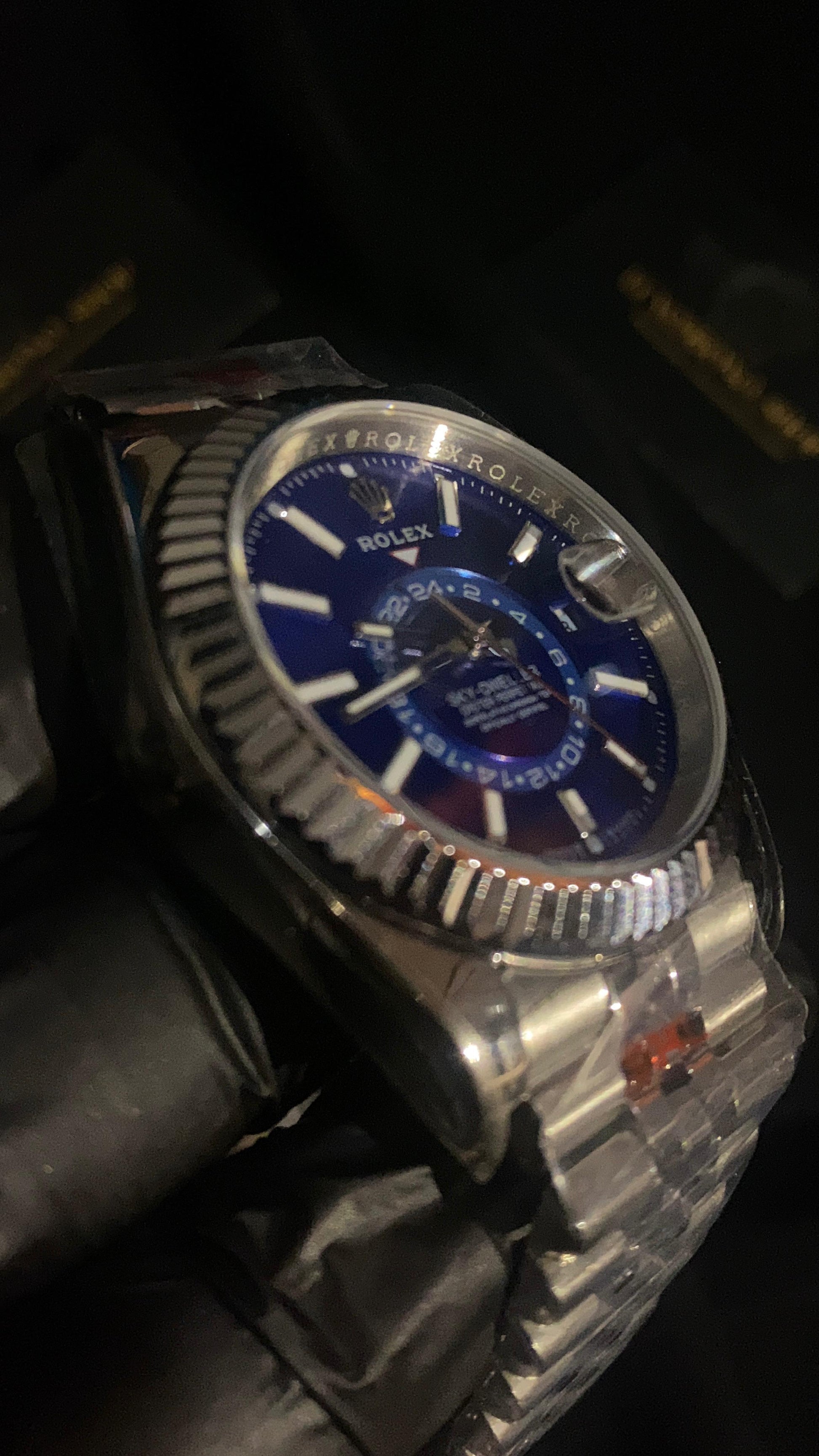 ROLEX SKY-DWELLER BLUE DIAL-STAINLESS STEEL
