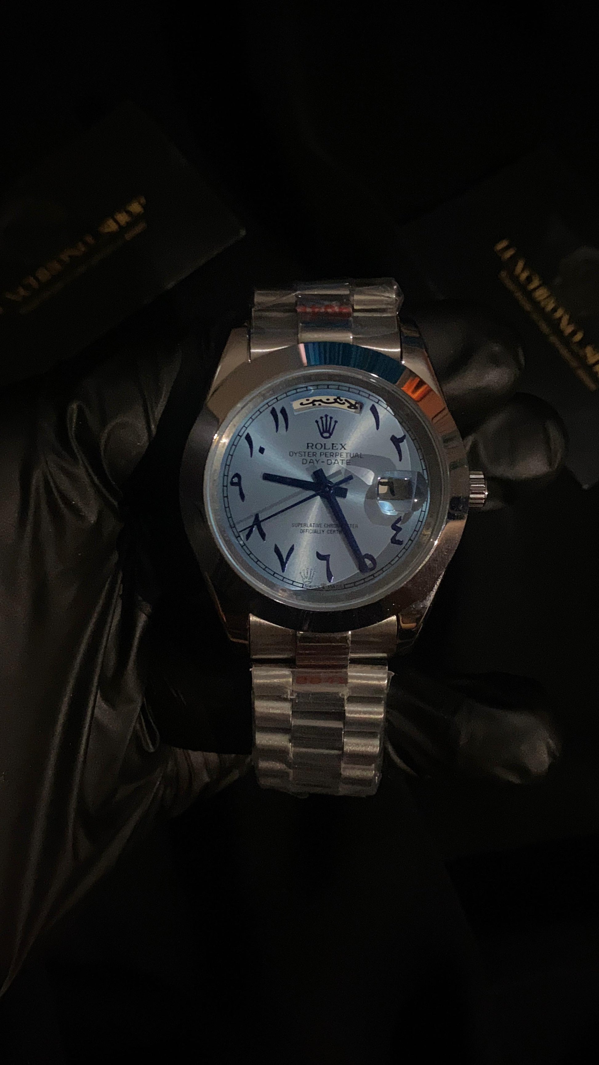 ROLEX DAY DATE ARABIC BLUE DIAL