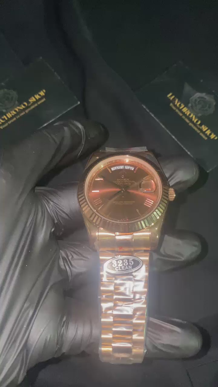ROLEX DAY DATE CHOCOLAT