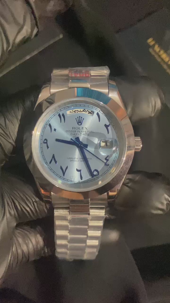 ROLEX DAY DATE ARABIC BLUE DIAL